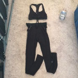 All black matching set